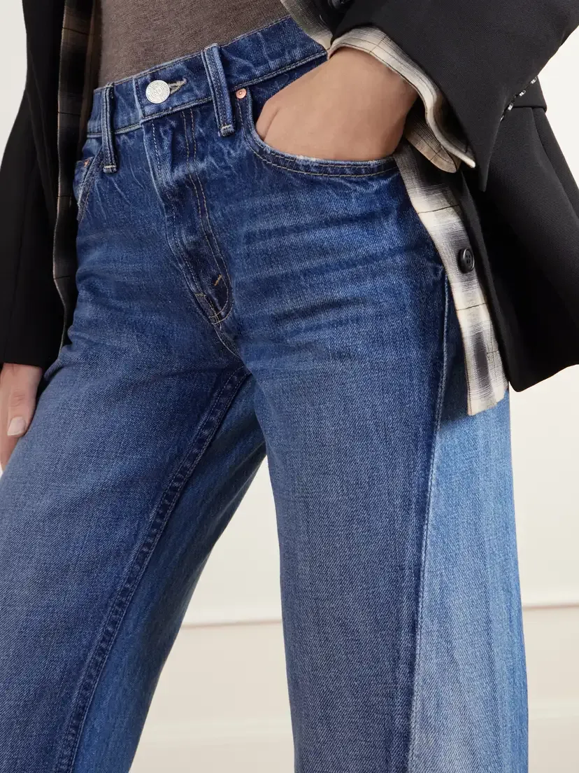Mother Bookie Slit Twist Heel Mid-rise Bootcut Jeans | Thumbnail 5