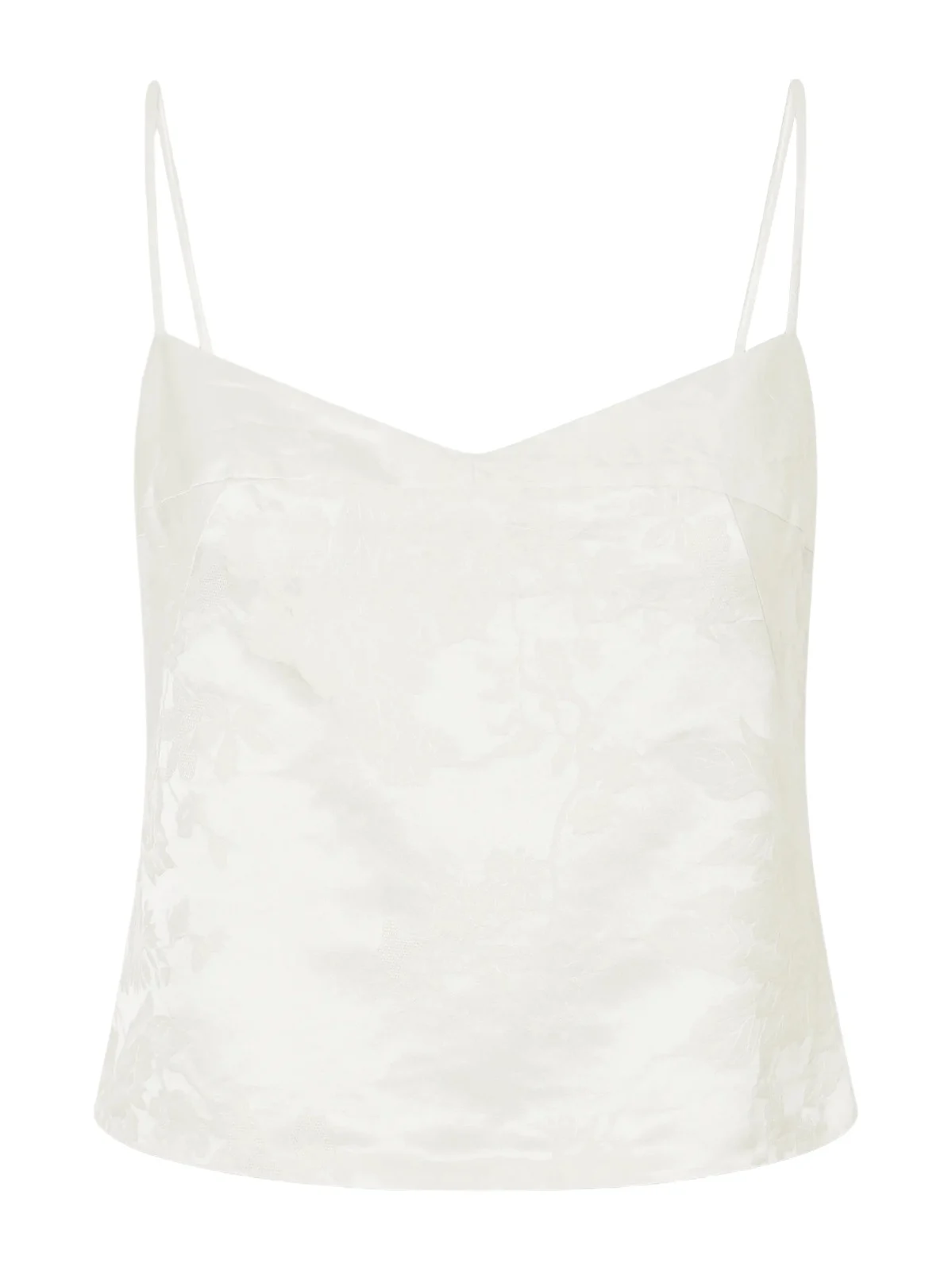 Wool And Silk-blend Floral-jacquard Cloqué Cami