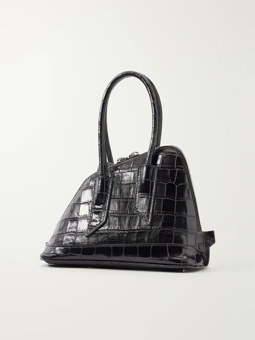 The Attico Sant Ambroeus Croc-effect Leather Top-handle Bag | Thumbnail 4