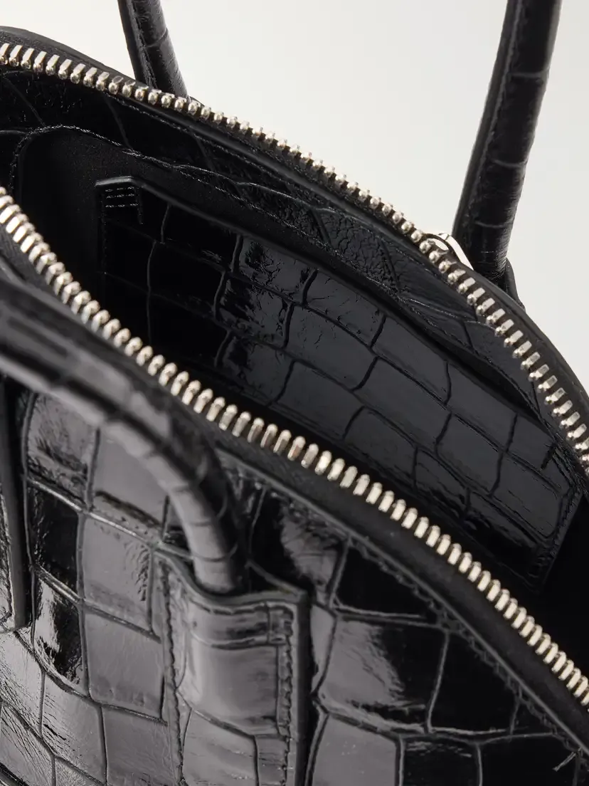 The Attico Sant Ambroeus Croc-effect Leather Top-handle Bag | Thumbnail 6