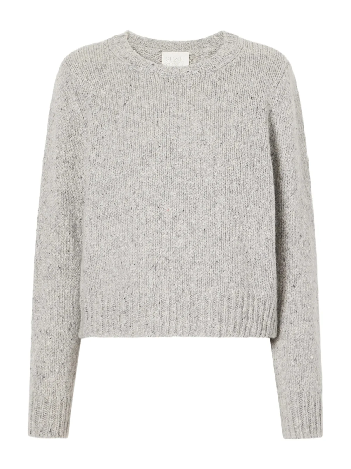 Selini Cropped Mottled Cashmere Sweater Selini Cropped Mottled Cashmere Sweater