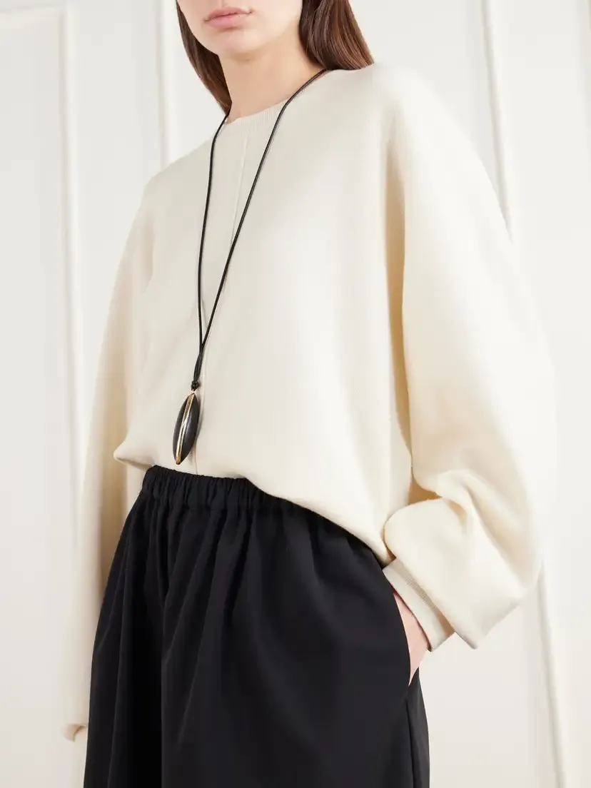 St. Agni Satin-trimmed Wool-twill Shorts | Thumbnail 4 St. Agni Satin-trimmed Wool-twill Shorts | Thumbnail 4