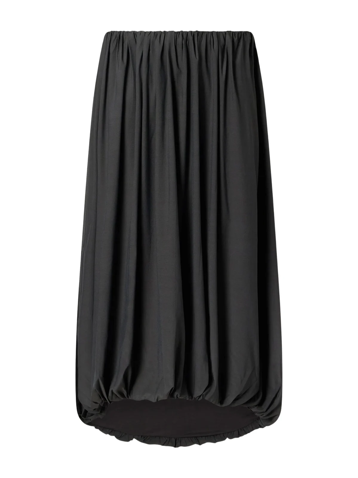 St. Agni Balloon Gathered Chiffon Midi Skirt