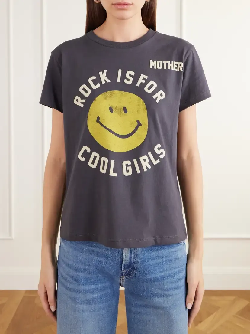 Mother Boxy Goodie Goodie Printed Cotton-jersey T-shirt | Thumbnail 3 Mother Boxy Goodie Goodie Printed Cotton-jersey T-shirt | Thumbnail 3