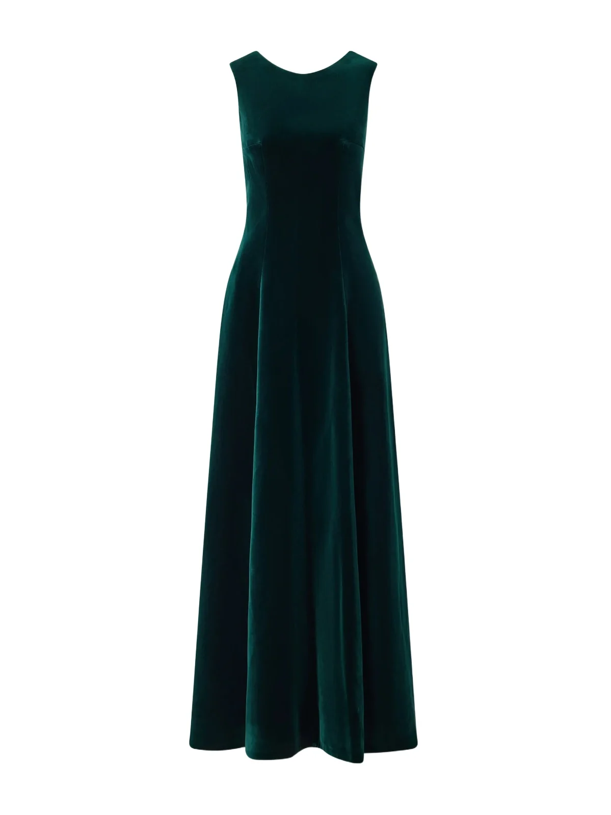 Emilia Wickstead Nodin Open-back Cotton-velvet Gown