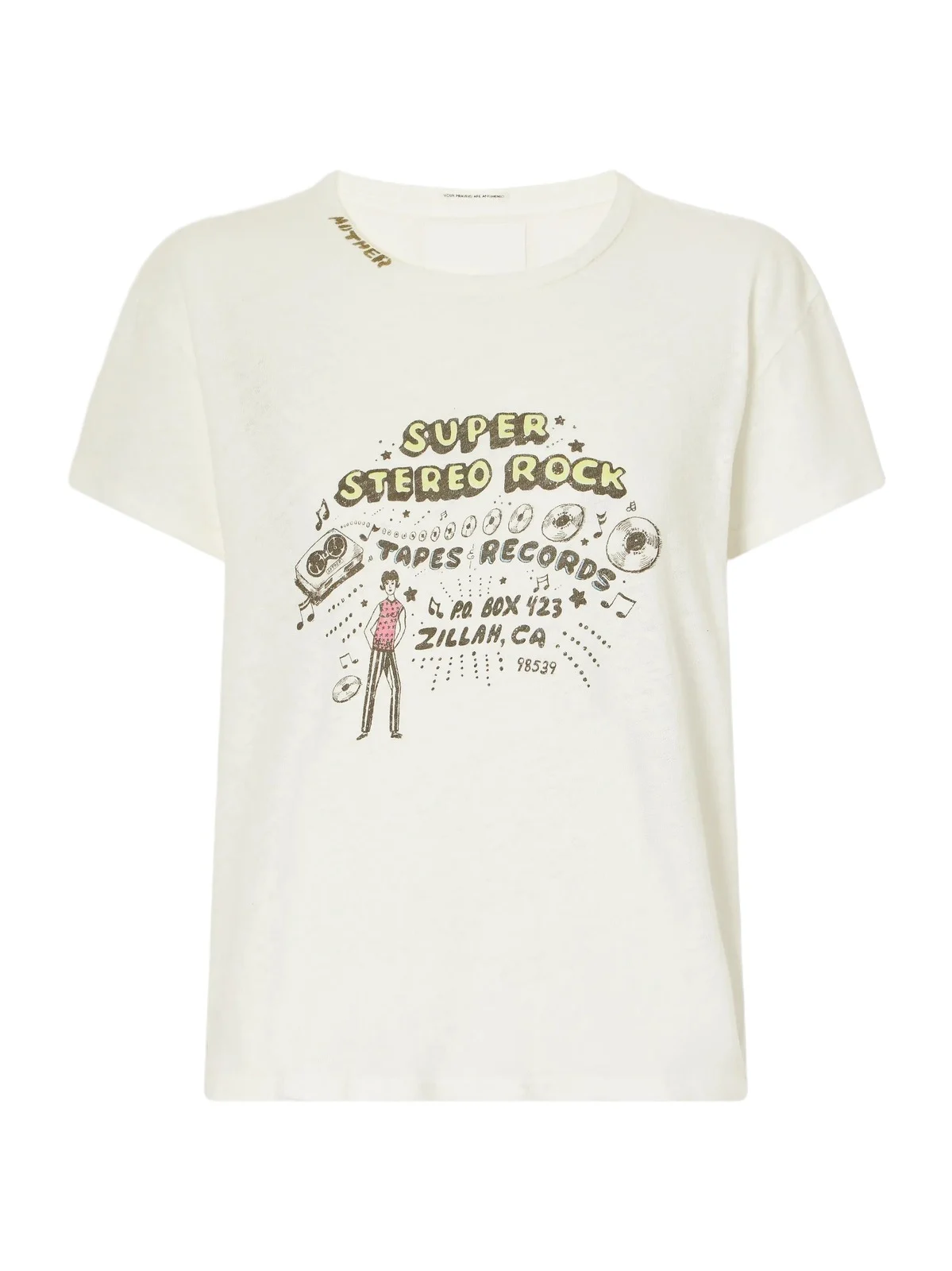 Mother The Sinful Printed Cotton And Linen-blend Jersey T-shirt