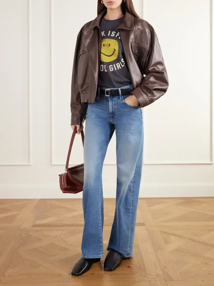 Mother The Lasso Sneak Mid-rise Wide-leg Jeans | Thumbnail 2