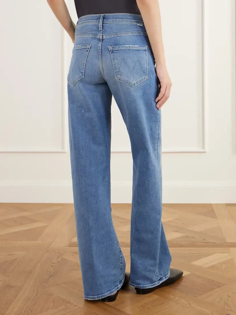 Mother The Lasso Sneak Mid-rise Wide-leg Jeans | Thumbnail 4