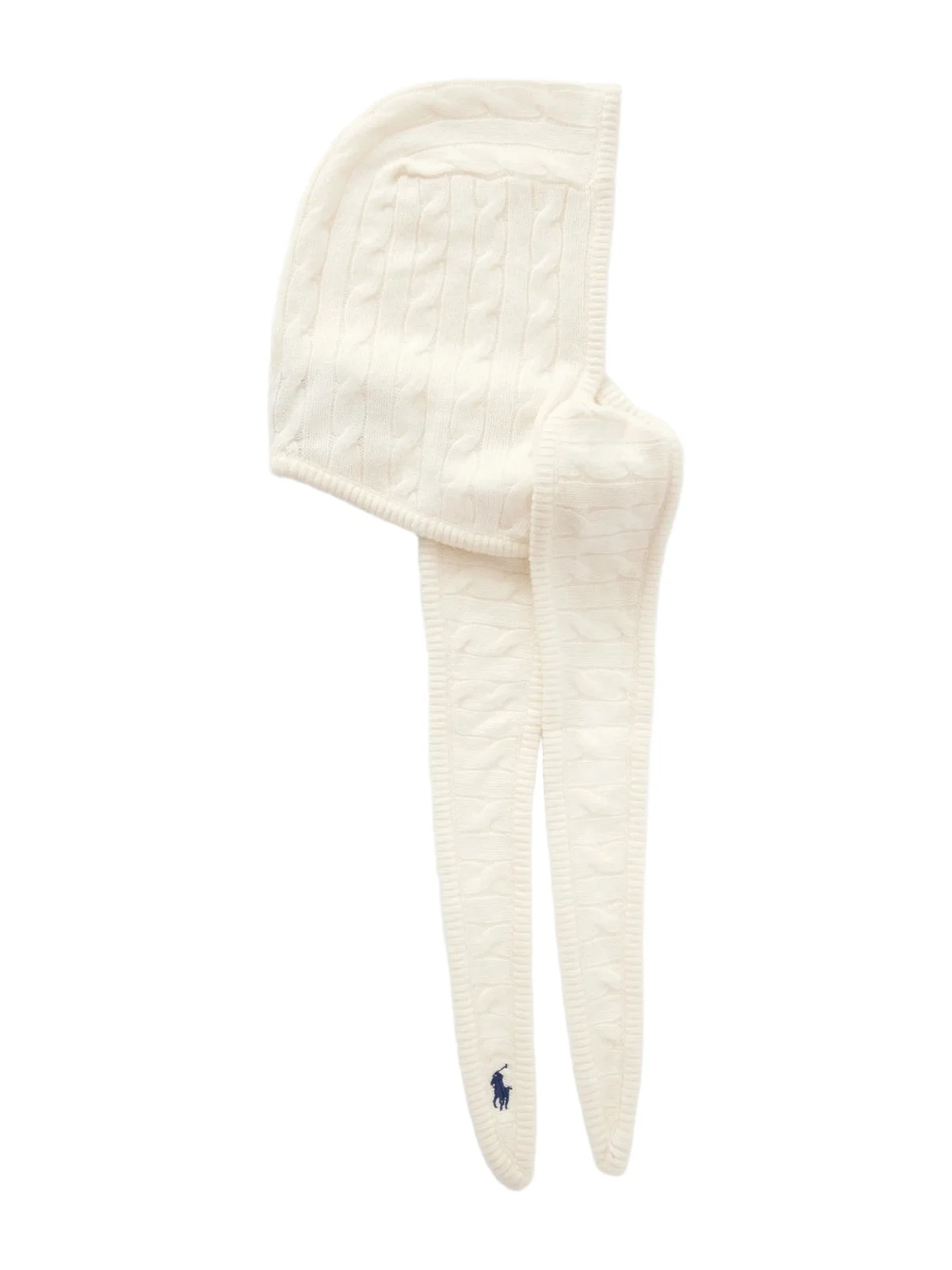 Polo Ralph Lauren Logo-embroidered Cable-knit Wool And Cashmere-blend Beanie - Neutrals