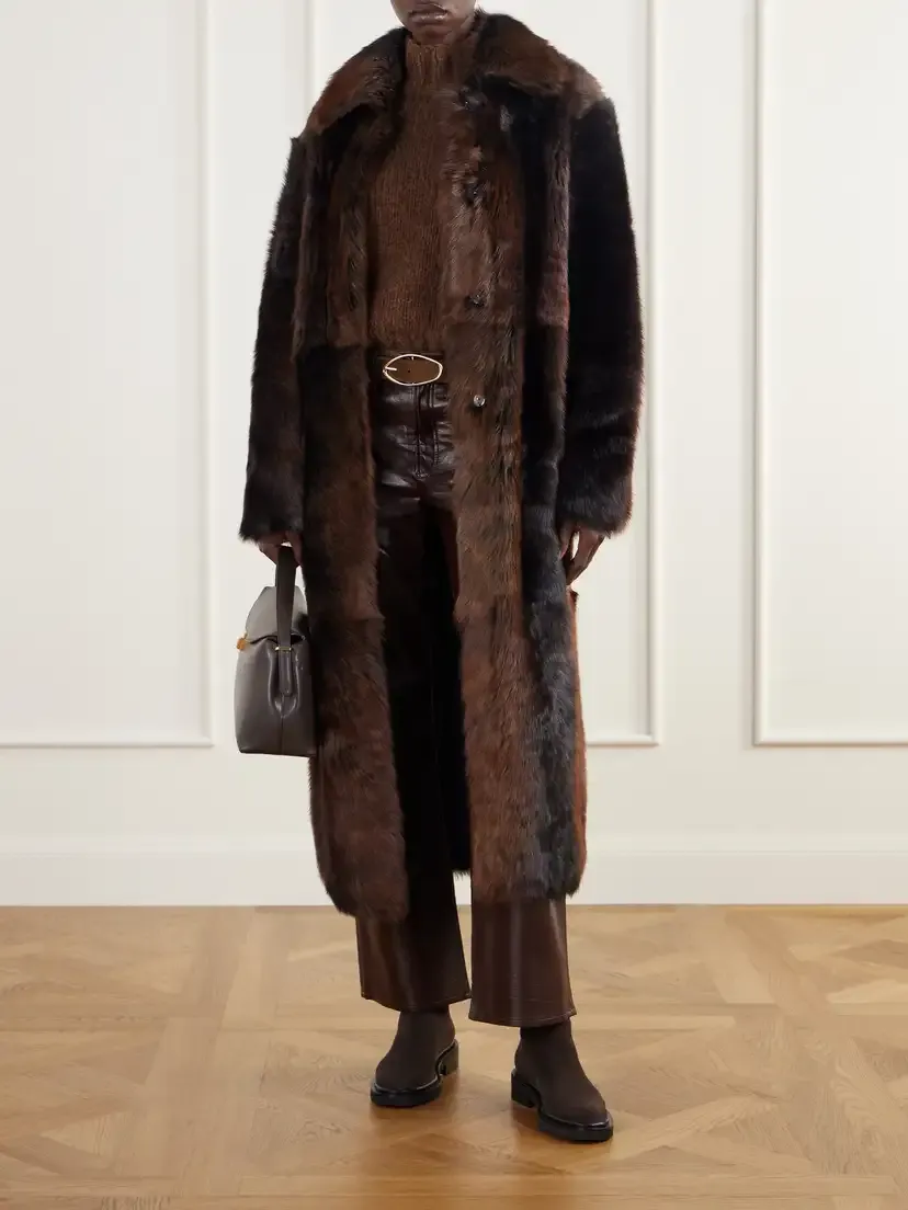 ARMA Verena Reversible Shearling And Leather Coat - Brown | Thumbnail 2