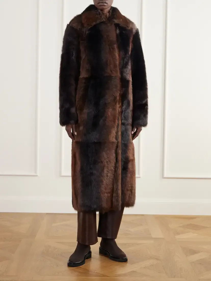ARMA Verena Reversible Shearling And Leather Coat - Brown | Thumbnail 3