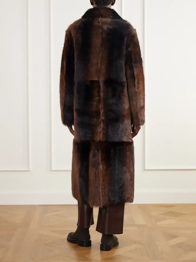 ARMA Verena Reversible Shearling And Leather Coat - Brown | Thumbnail 4
