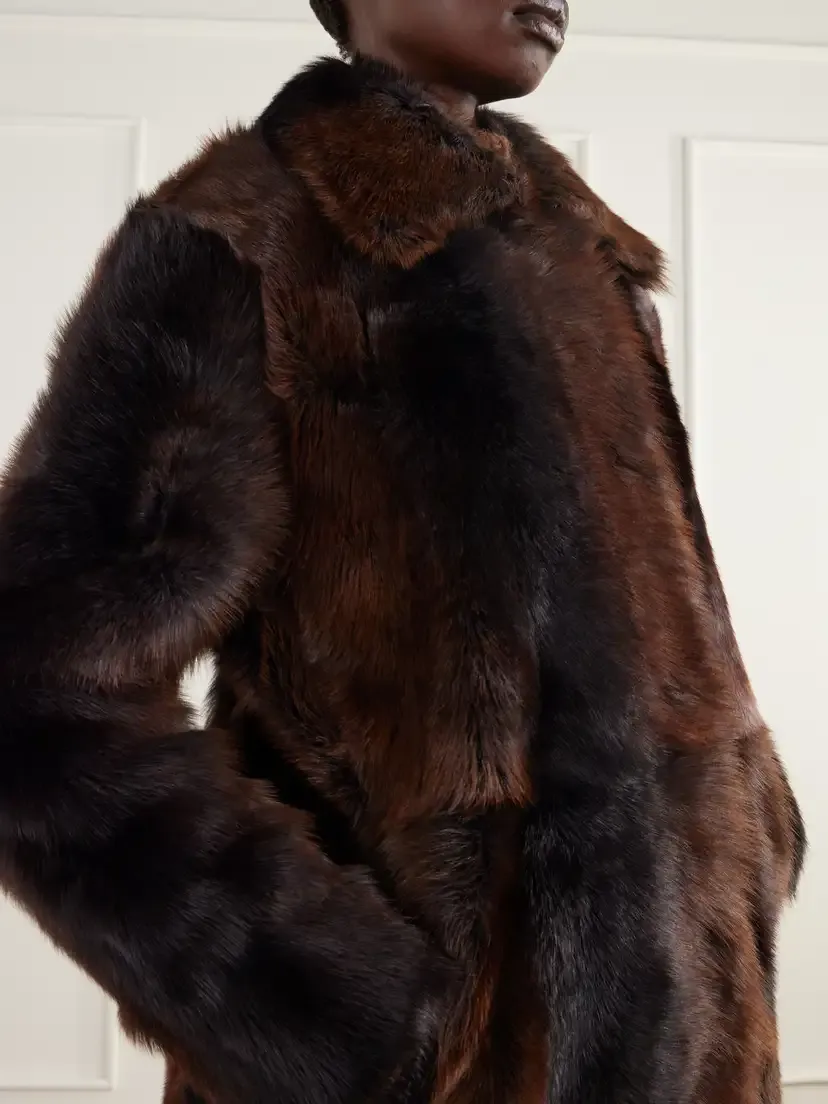 ARMA Verena Reversible Shearling And Leather Coat - Brown | Thumbnail 5