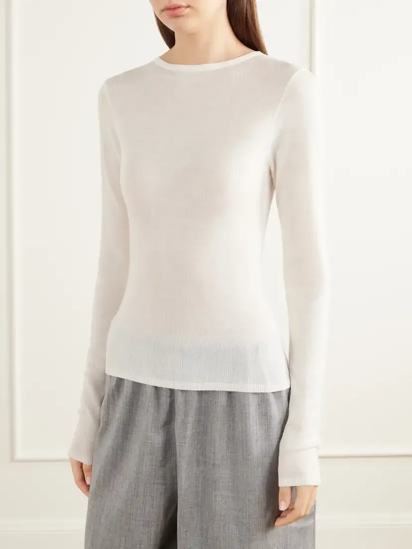 St. Agni Ribbed Merino Wool Knitted Top | Thumbnail 3 St. Agni Ribbed Merino Wool Knitted Top | Thumbnail 3
