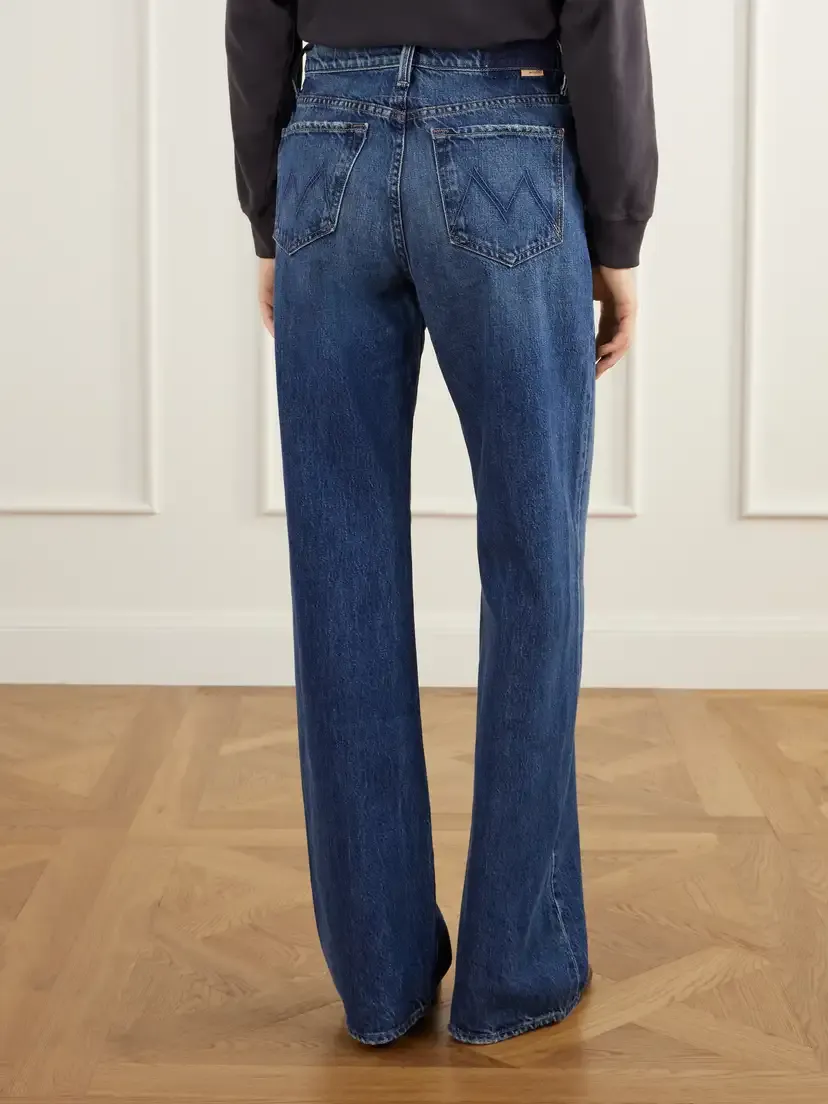 Mother Dodger Zip Heel Mid-rise Wide-leg Jeans | Thumbnail 4 Mother Dodger Zip Heel Mid-rise Wide-leg Jeans | Thumbnail 4