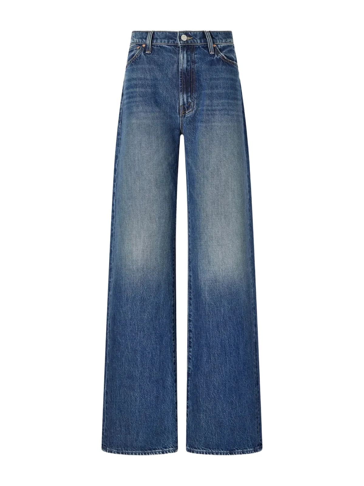 Mother Dodger Zip Heel Mid-rise Wide-leg Jeans
