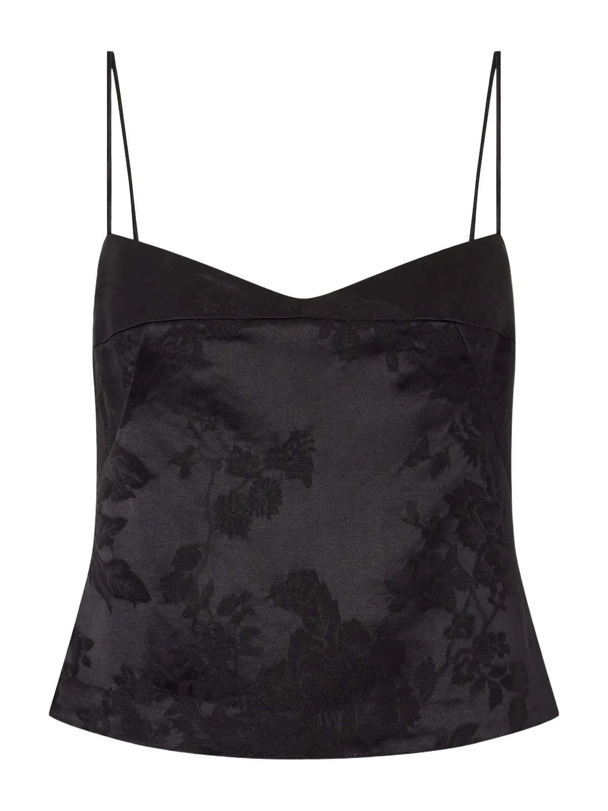 St. Agni Wool And Silk-blend Floral-jacquard Cloqué Cami