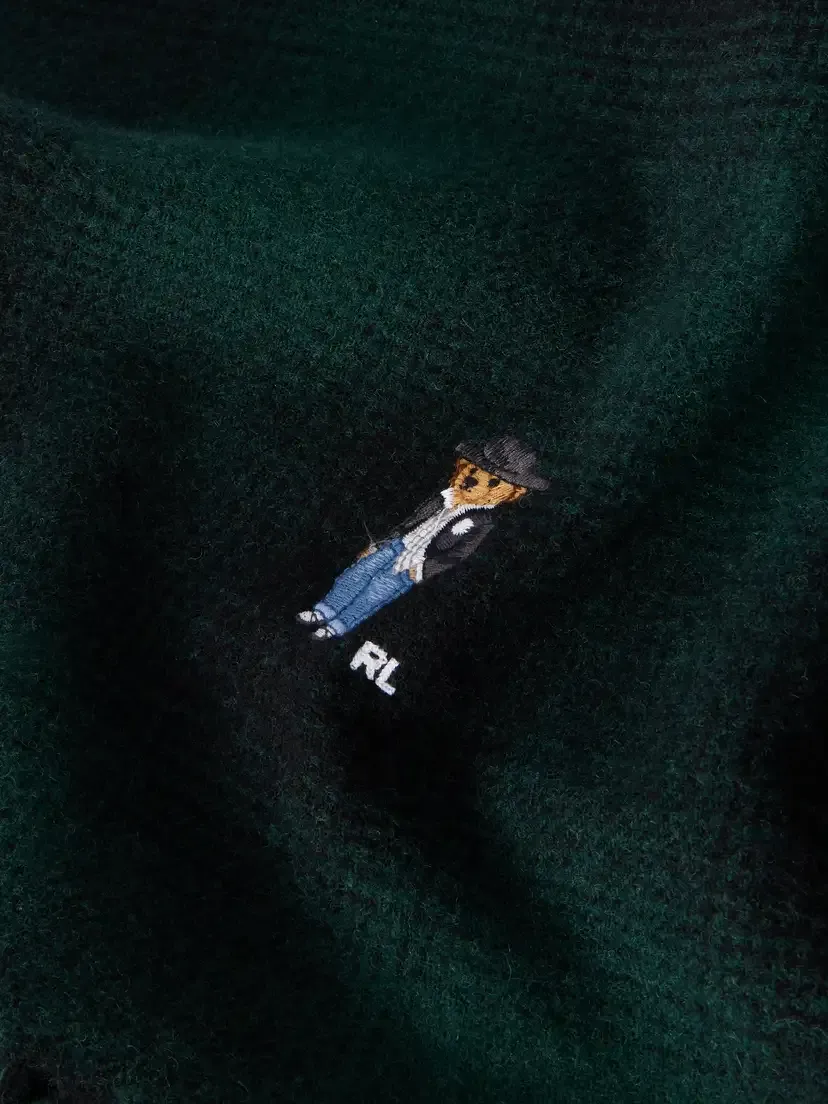 Polo Ralph Lauren Logo-embroidered Fringed Checked Wool Scarf | Thumbnail 4 Polo Ralph Lauren Logo-embroidered Fringed Checked Wool Scarf | Thumbnail 4