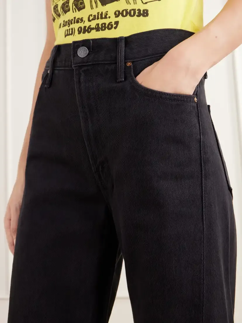 Mother Lemon Twist Mid-rise Wide-leg Jeans | Thumbnail 5