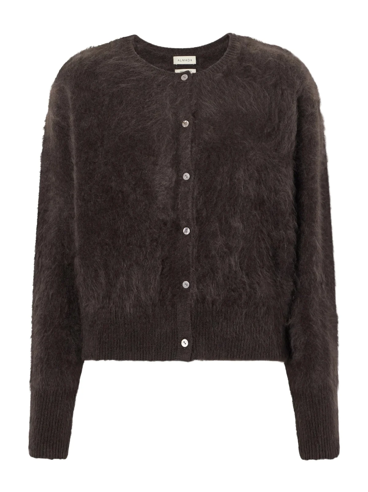 Brushed Organic Cashmere Cardigan
