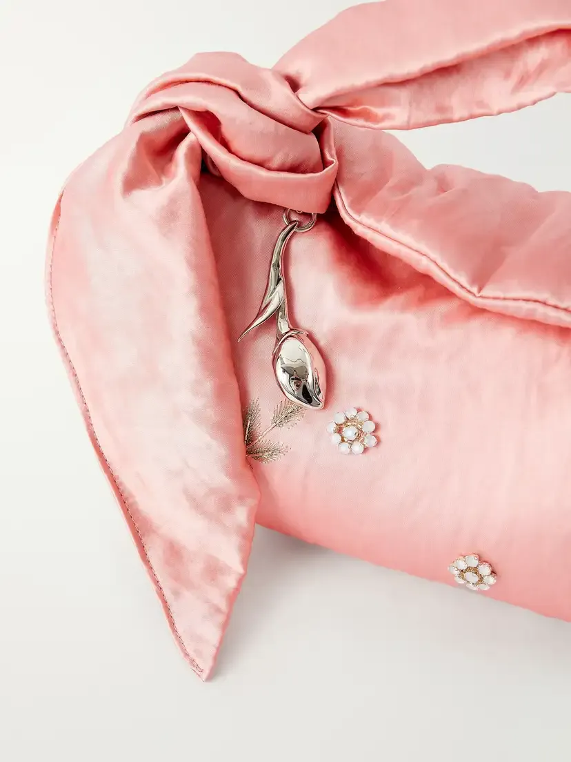Erdem East West Bloom Crystal-embellished Embroidered Textured Satin Top-handle Bag | Thumbnail 5 Erdem East West Bloom Crystal-embellished Embroidered Textured Satin Top-handle Bag | Thumbnail 5