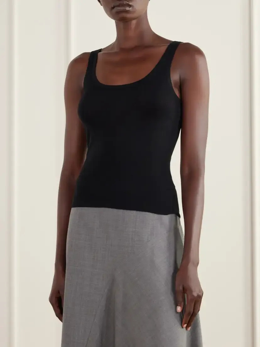 St. Agni Ribbed Merino Wool Tank | Thumbnail 3