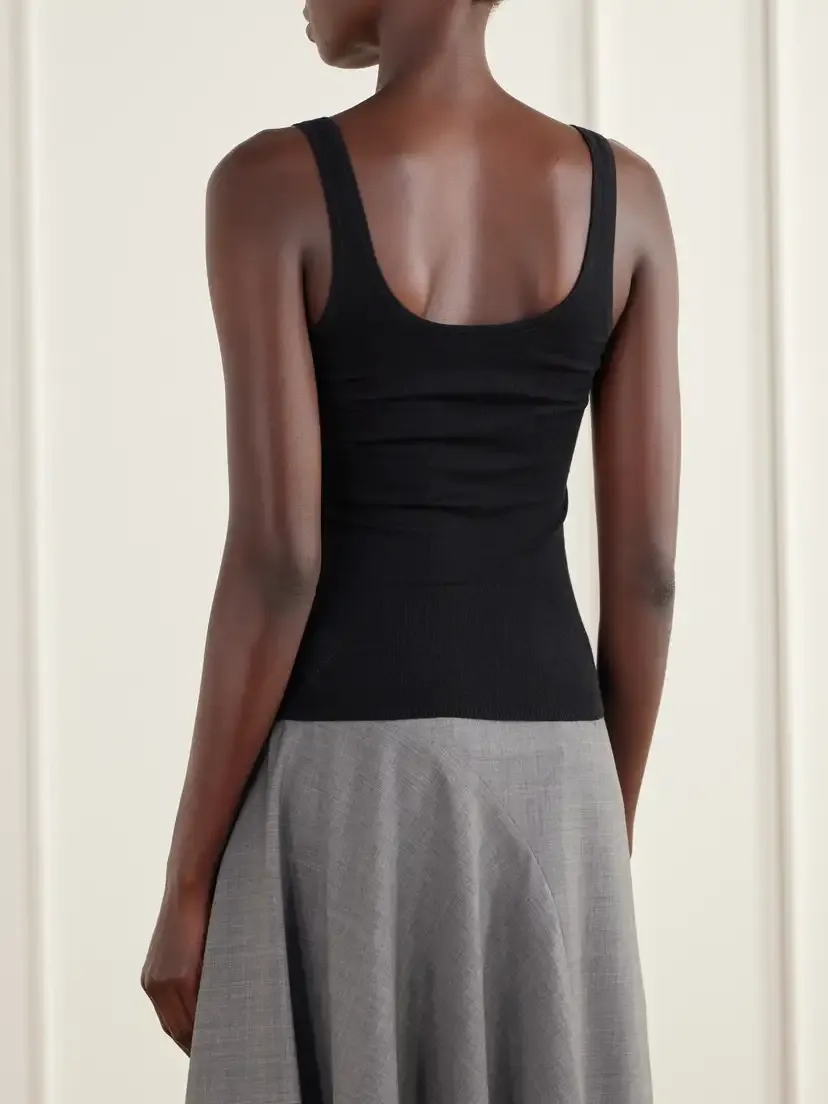 St. Agni Ribbed Merino Wool Tank | Thumbnail 4
