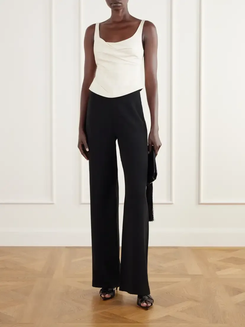 St. Agni Draped Tussah Silk-blend Bustier Top | Thumbnail 2 St. Agni Draped Tussah Silk-blend Bustier Top | Thumbnail 2