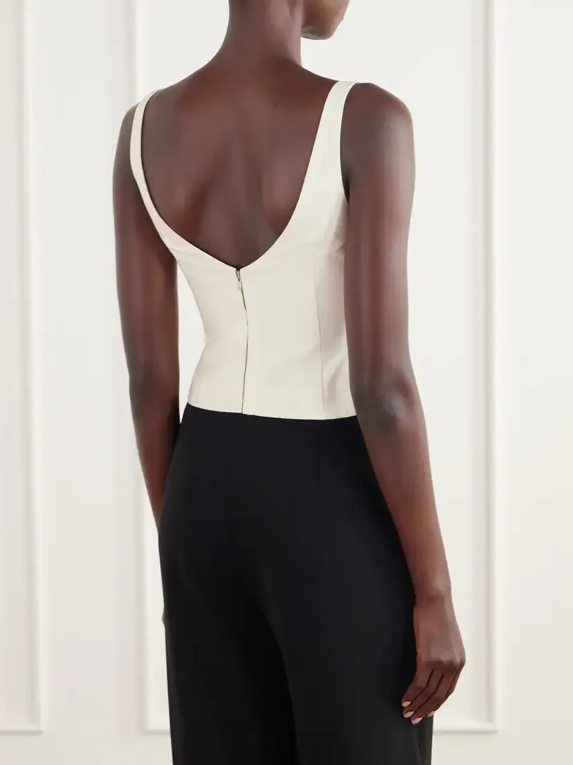 St. Agni Draped Tussah Silk-blend Bustier Top | Thumbnail 4 St. Agni Draped Tussah Silk-blend Bustier Top | Thumbnail 4