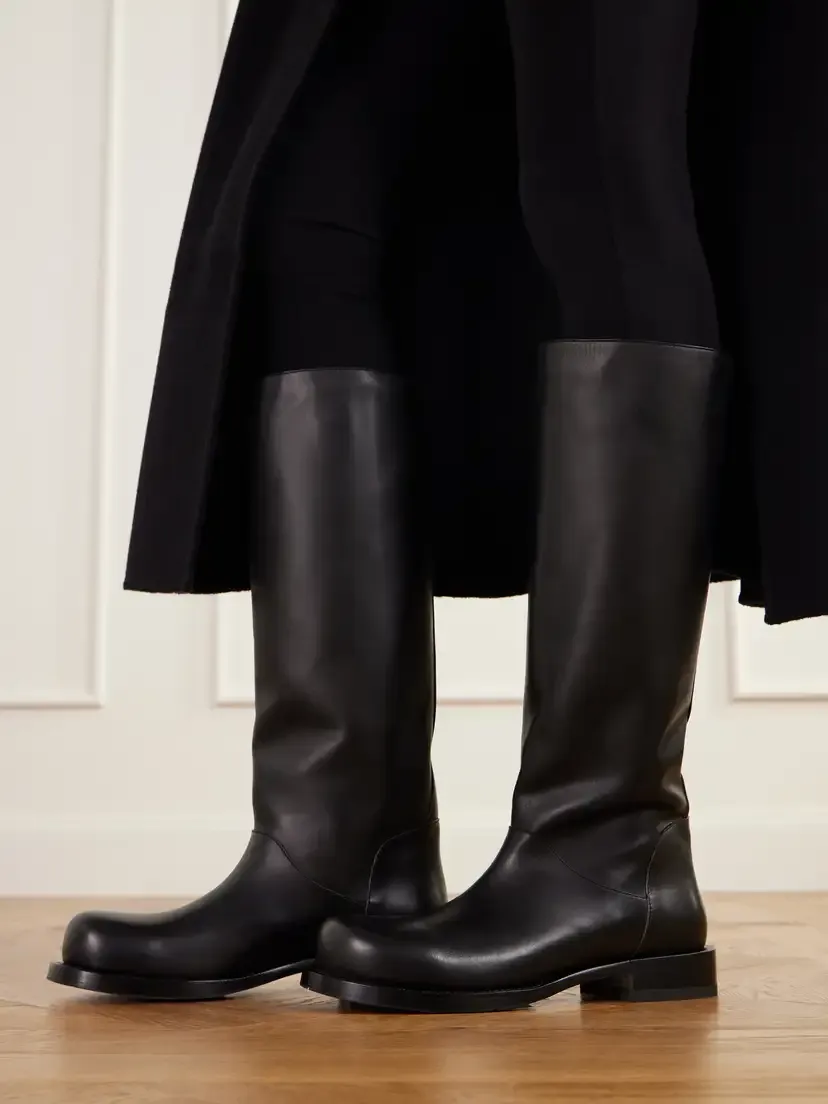 CHRISTEN Defender Leather Knee Boots | Thumbnail 2