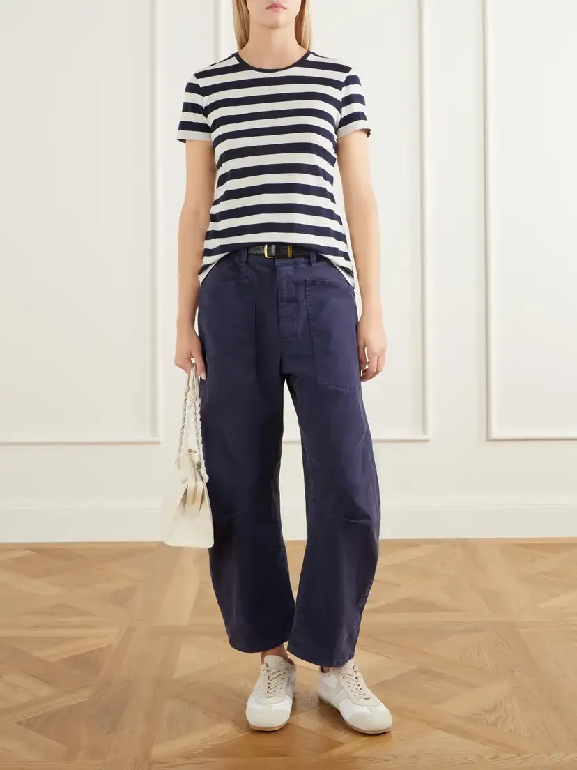 Nili Lotan Striped Cotton-jersey T-shirt | Thumbnail 2 Nili Lotan Striped Cotton-jersey T-shirt | Thumbnail 2