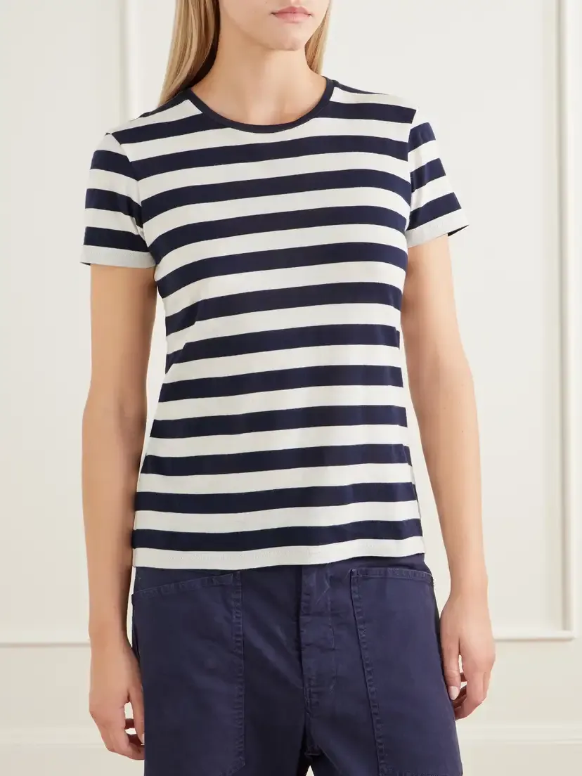 Nili Lotan Striped Cotton-jersey T-shirt | Thumbnail 3 Nili Lotan Striped Cotton-jersey T-shirt | Thumbnail 3