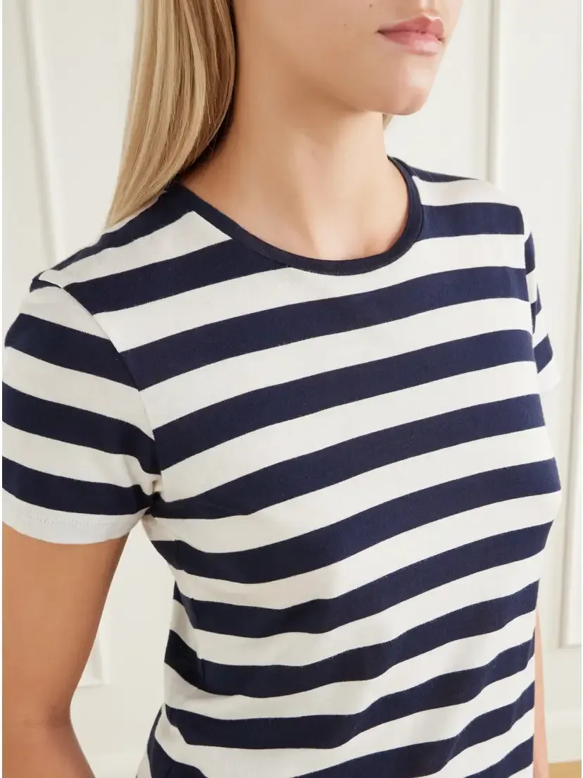 Nili Lotan Striped Cotton-jersey T-shirt | Thumbnail 5 Nili Lotan Striped Cotton-jersey T-shirt | Thumbnail 5