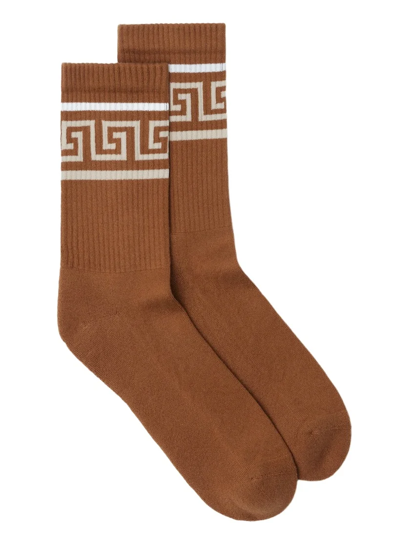 Versace Cotton Ribbed Socks