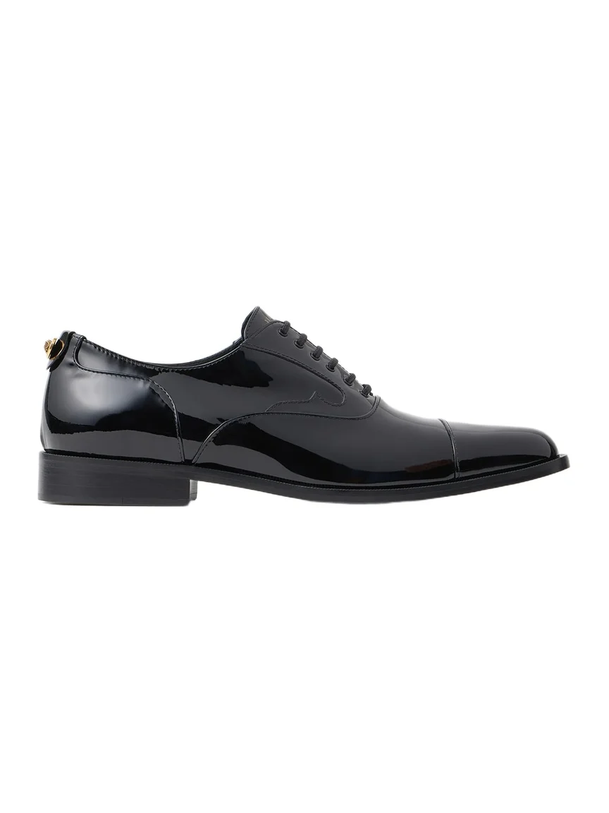 Versace Julio Patent Leather Derby Shoes