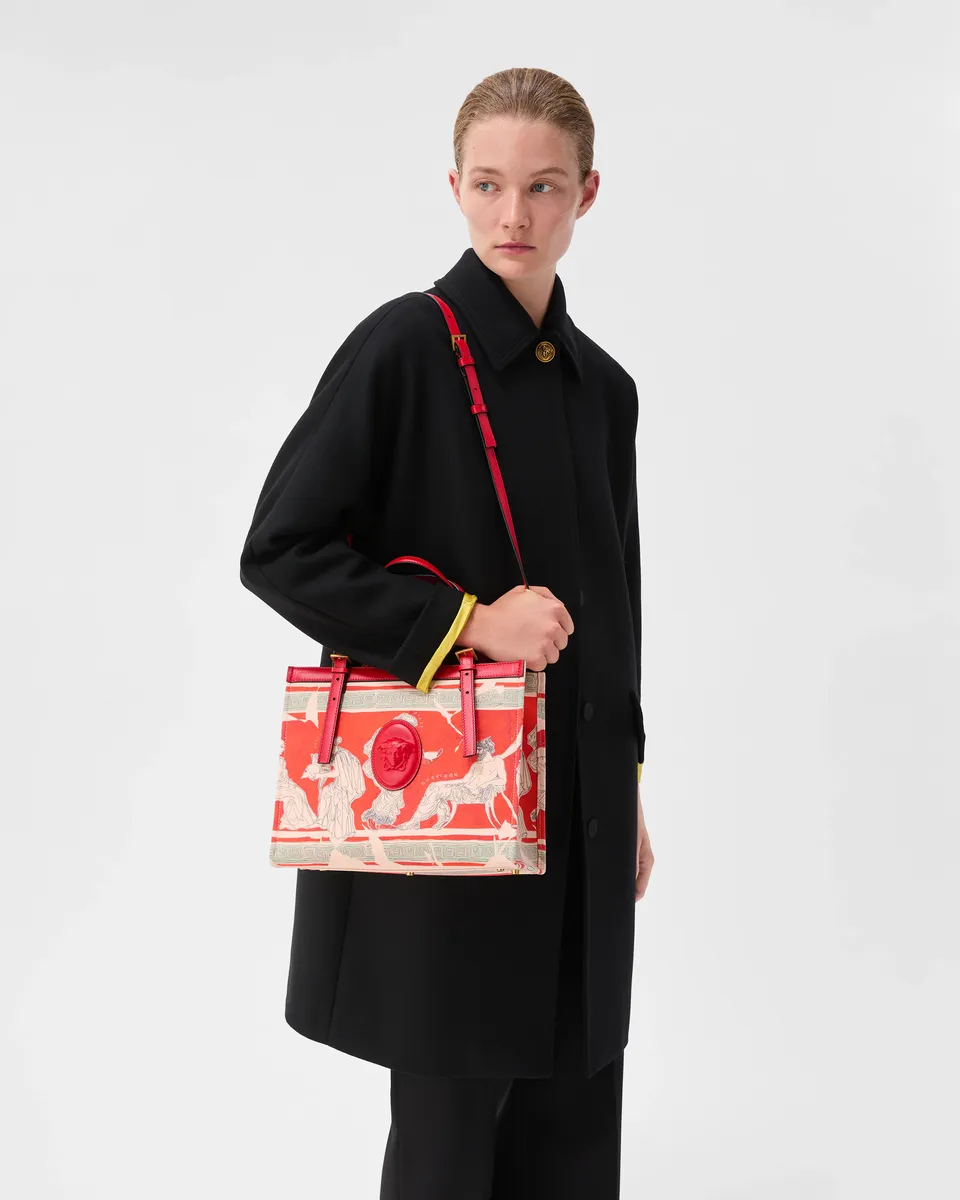 Versace Rivière Printed Canvas Tote | Thumbnail 2 Versace Rivière Printed Canvas Tote | Thumbnail 2