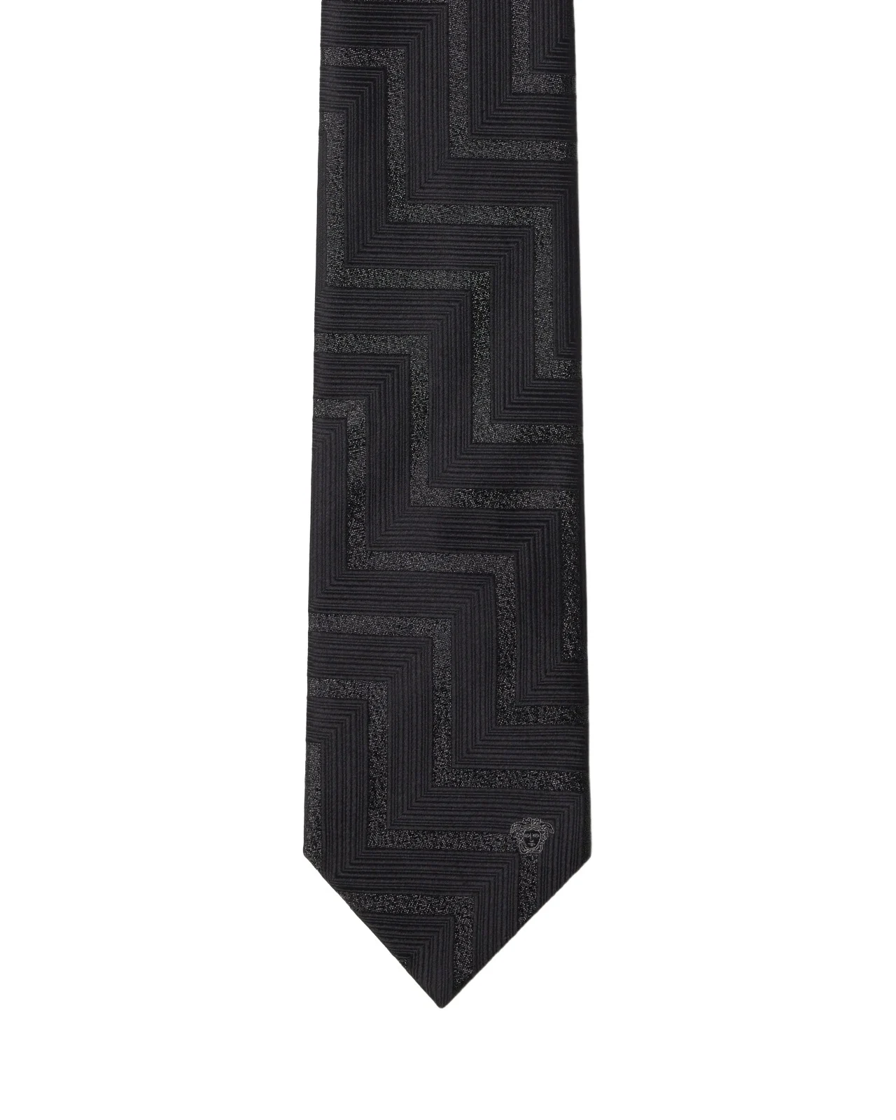Versace Jacquard Lurex Silk Tie