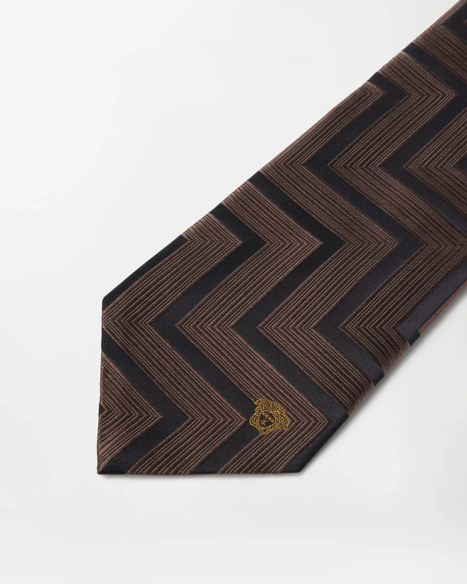 Versace Jacquard Silk Tie | Thumbnail 2 Versace Jacquard Silk Tie | Thumbnail 2