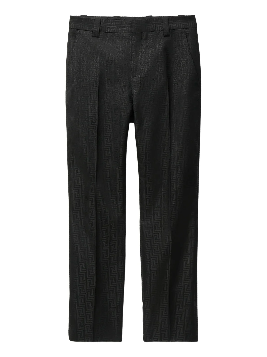 Versace Jacquard Lurex Wool Formal Pants