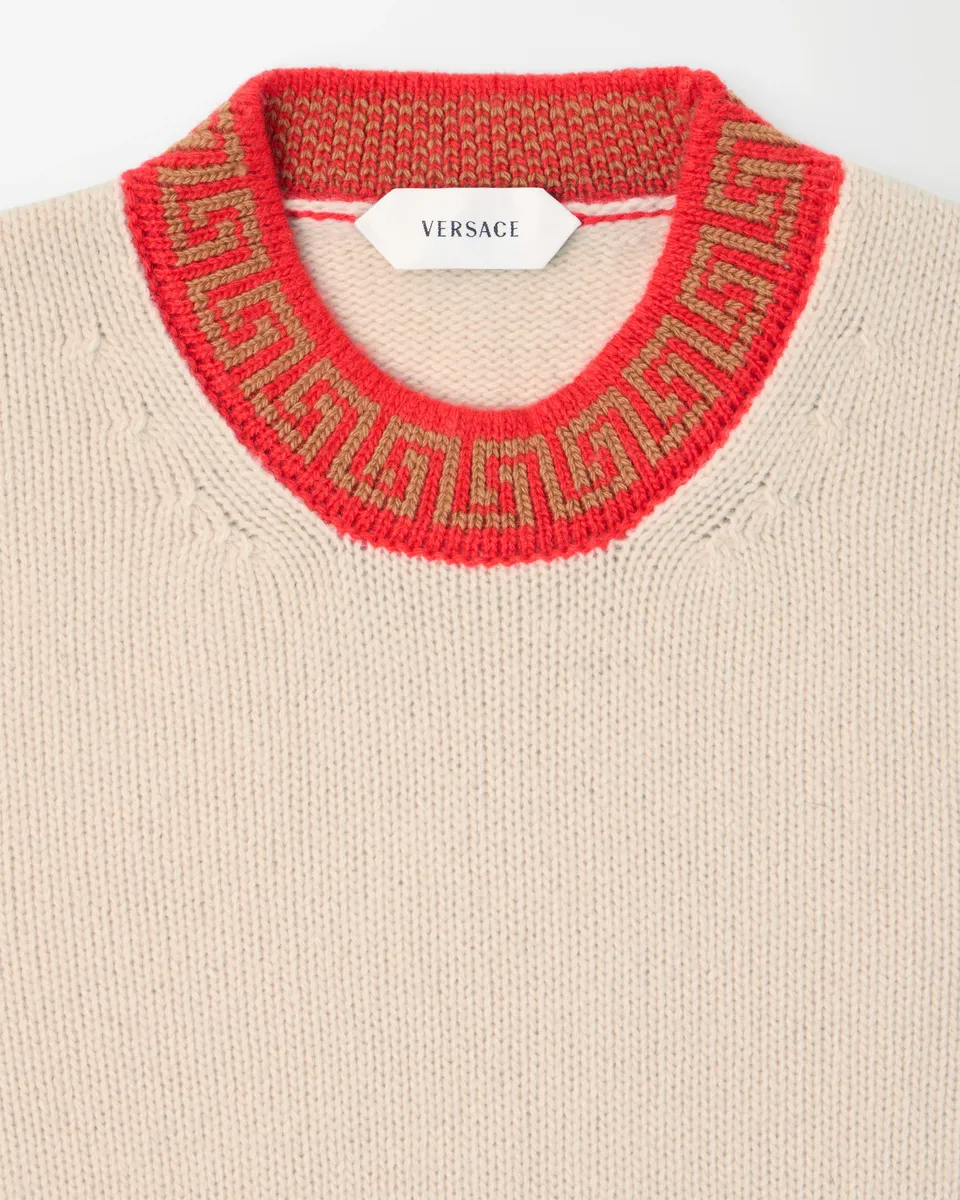 Versace Crewneck Wool & Cashmere Sweater | Thumbnail 2