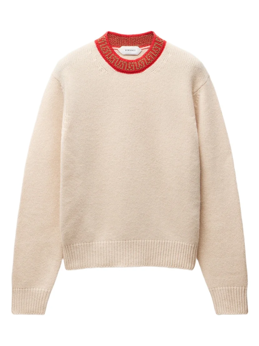 Versace Crewneck Wool & Cashmere Sweater