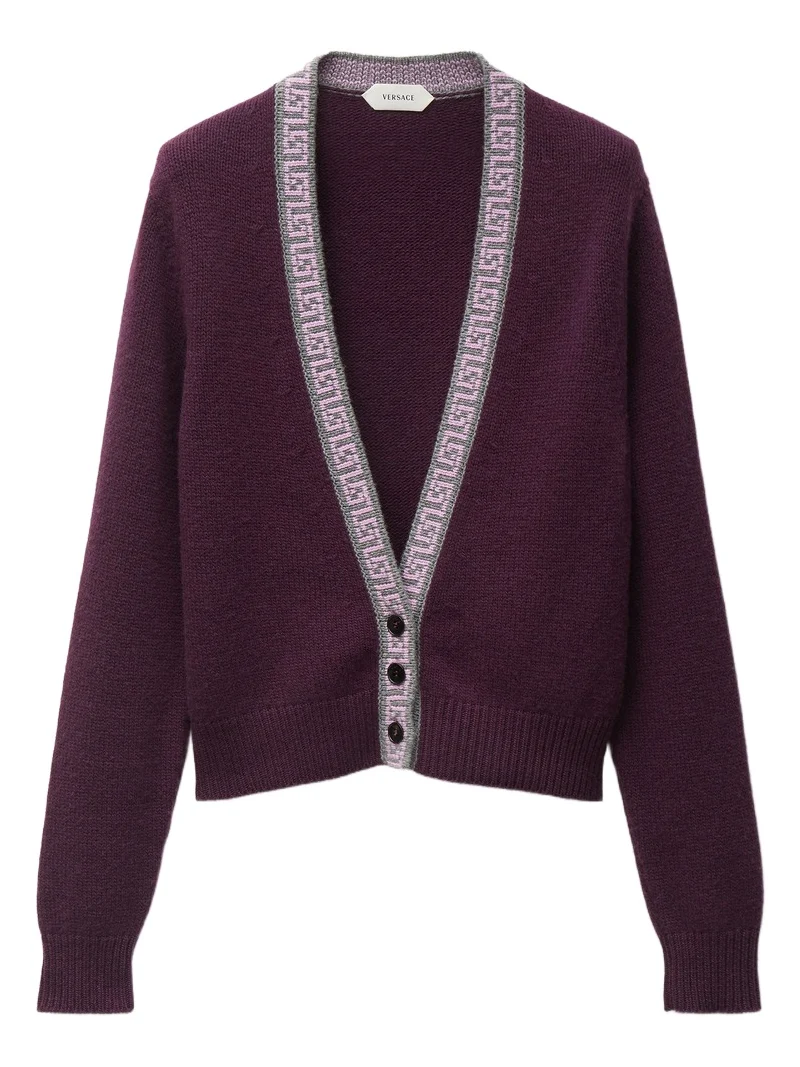Versace Wool & Cashmere Knit Cardigan