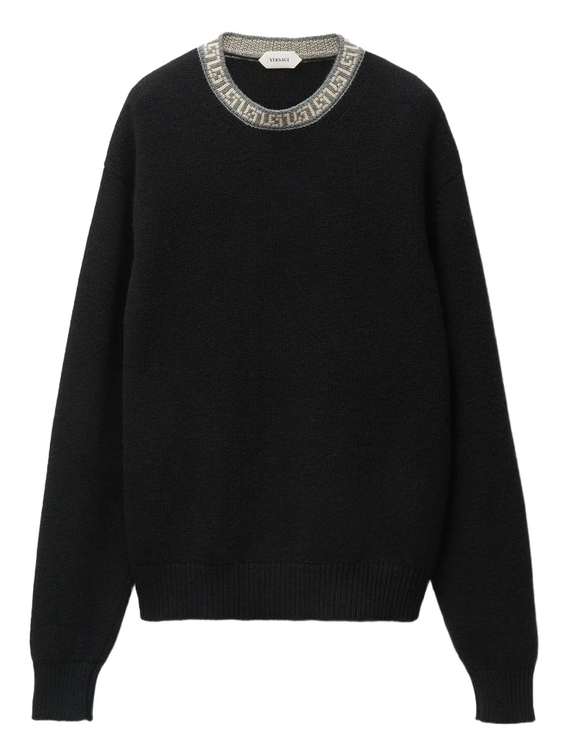 Versace Crewneck Wool & Cashmere Sweater