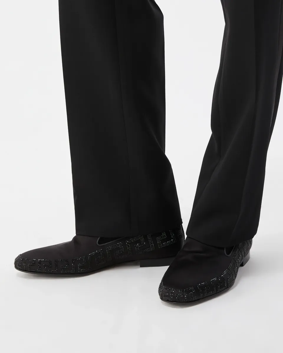 Versace Gala Embellished Satin Slipper | Thumbnail 2