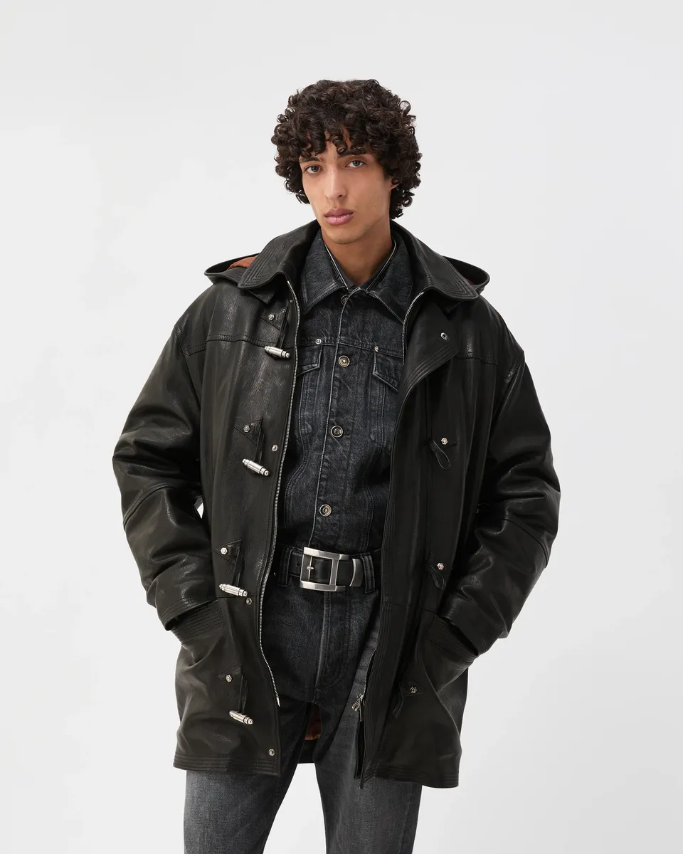 Versace Padded Nappa Coat | Thumbnail 2 Versace Padded Nappa Coat | Thumbnail 2