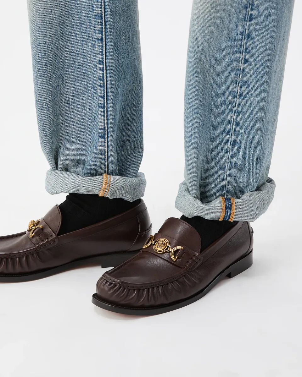 Versace Adrian Leather Loafers | Thumbnail 2 Versace Adrian Leather Loafers | Thumbnail 2