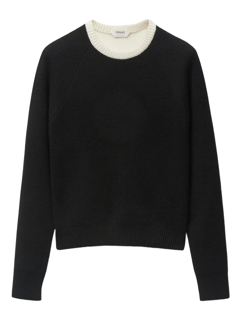 Versace Crewneck Wool & Cashmere Sweater