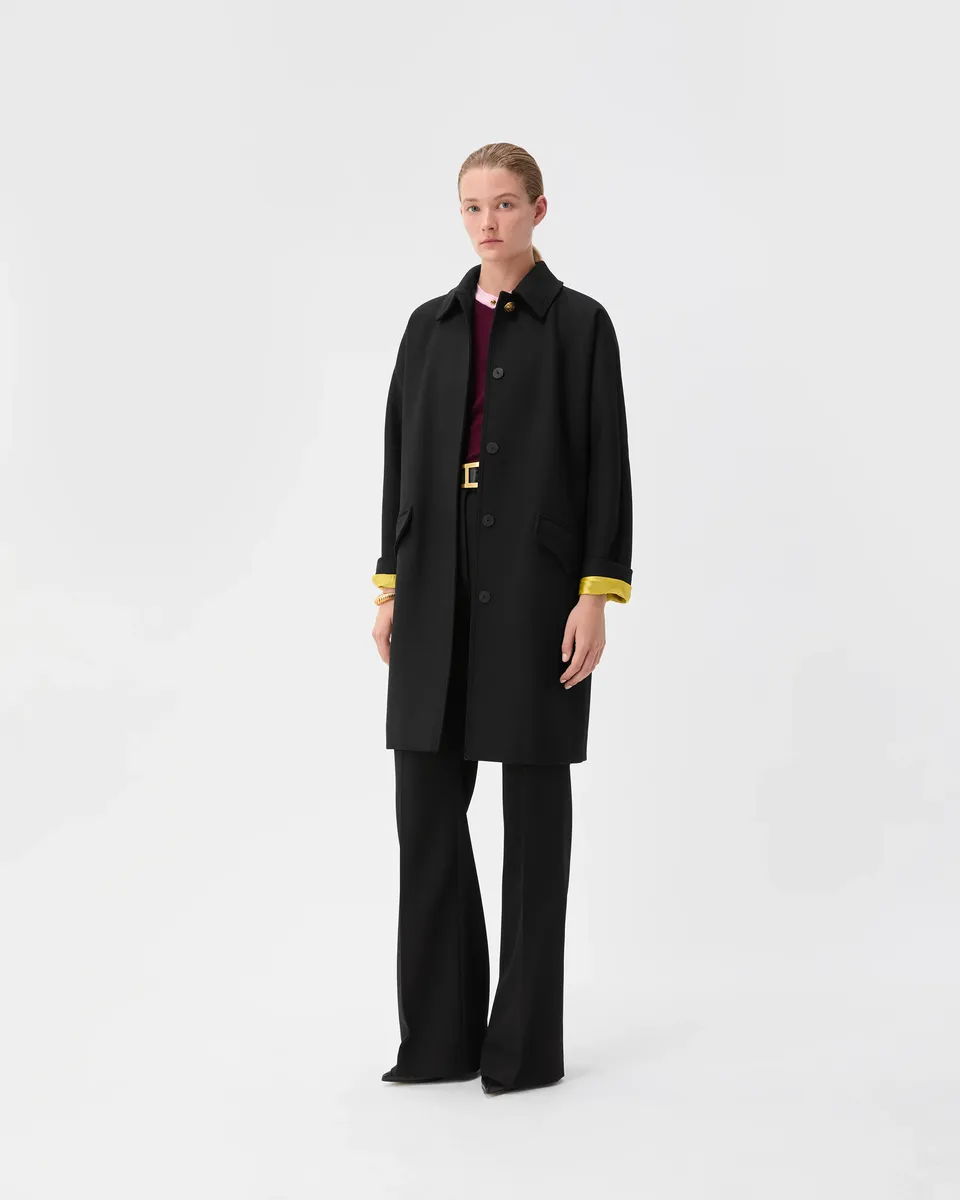 Versace Double-Wool Light Felted Coat | Thumbnail 2