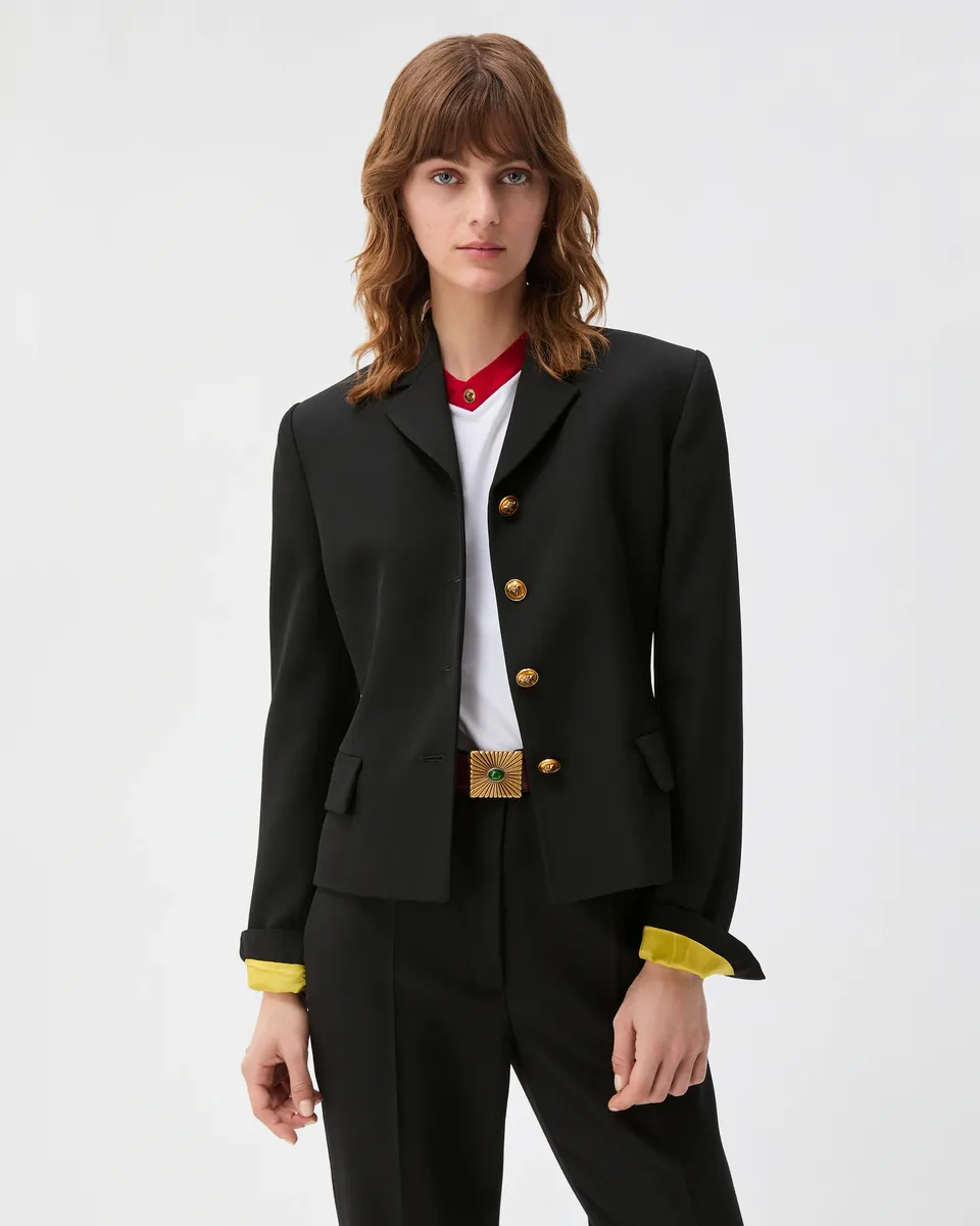 Versace Grain de Poudre Wool Blazer | Thumbnail 2