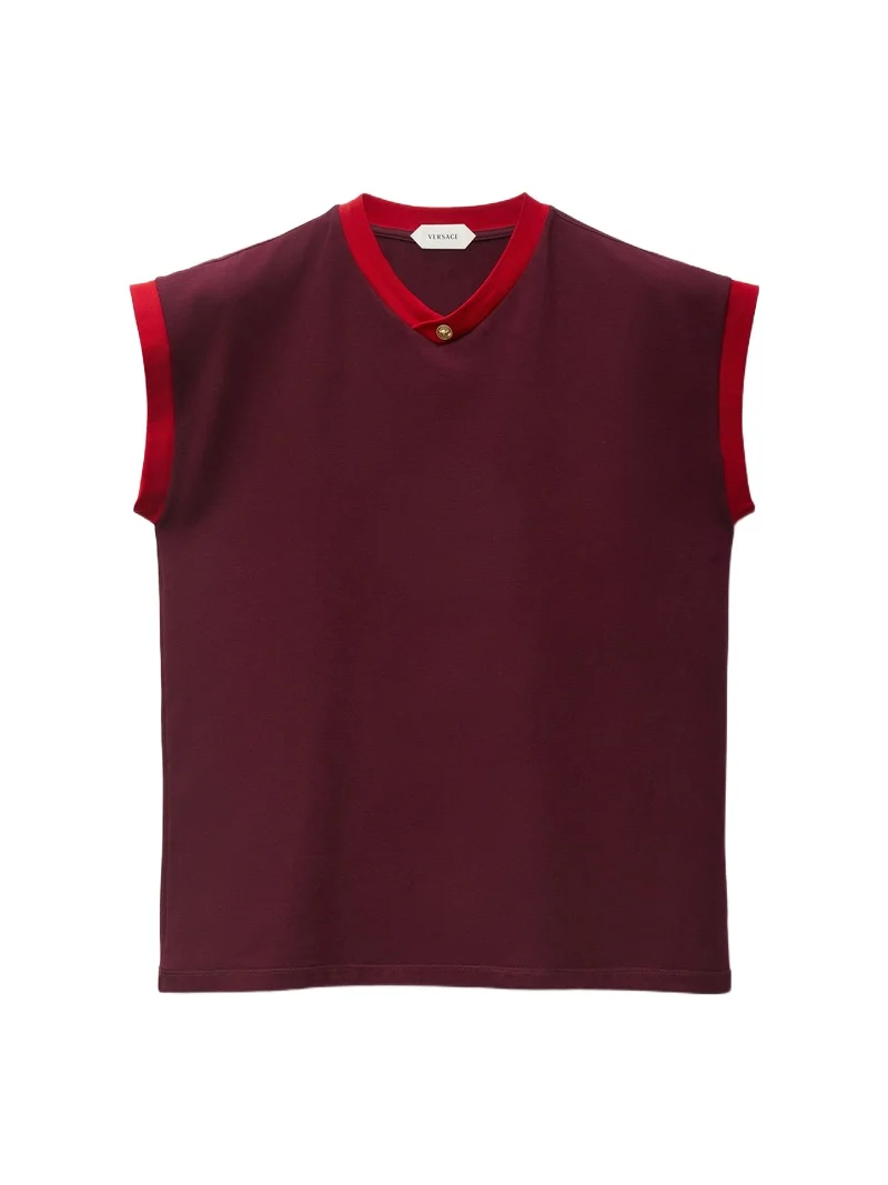 Versace Stretch Cotton-Jersey Slim T-Shirt